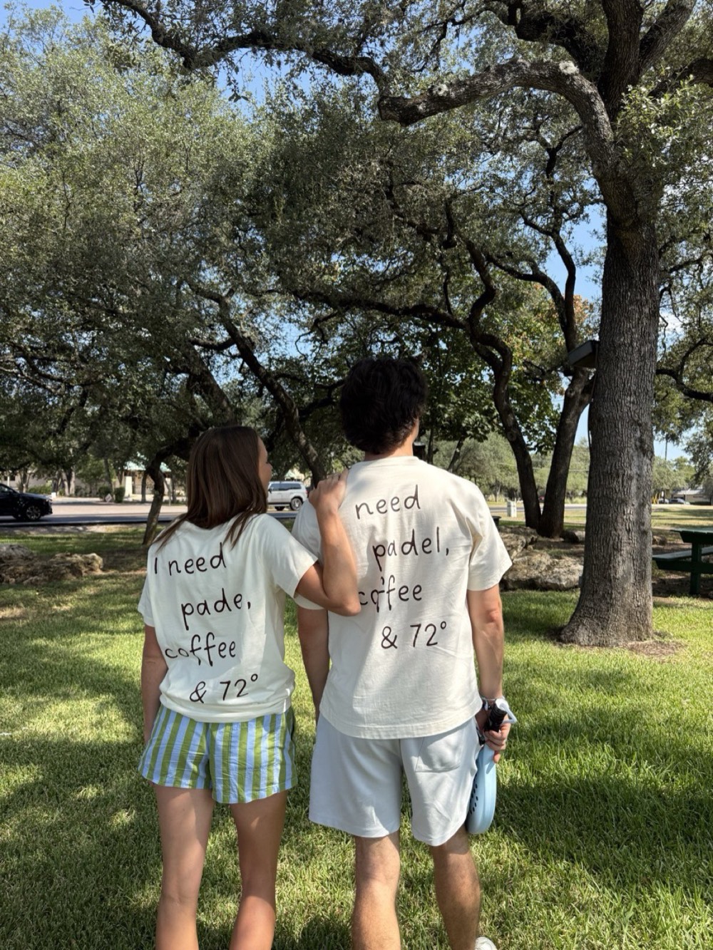 Two Guests in the I need Tee out on the grass