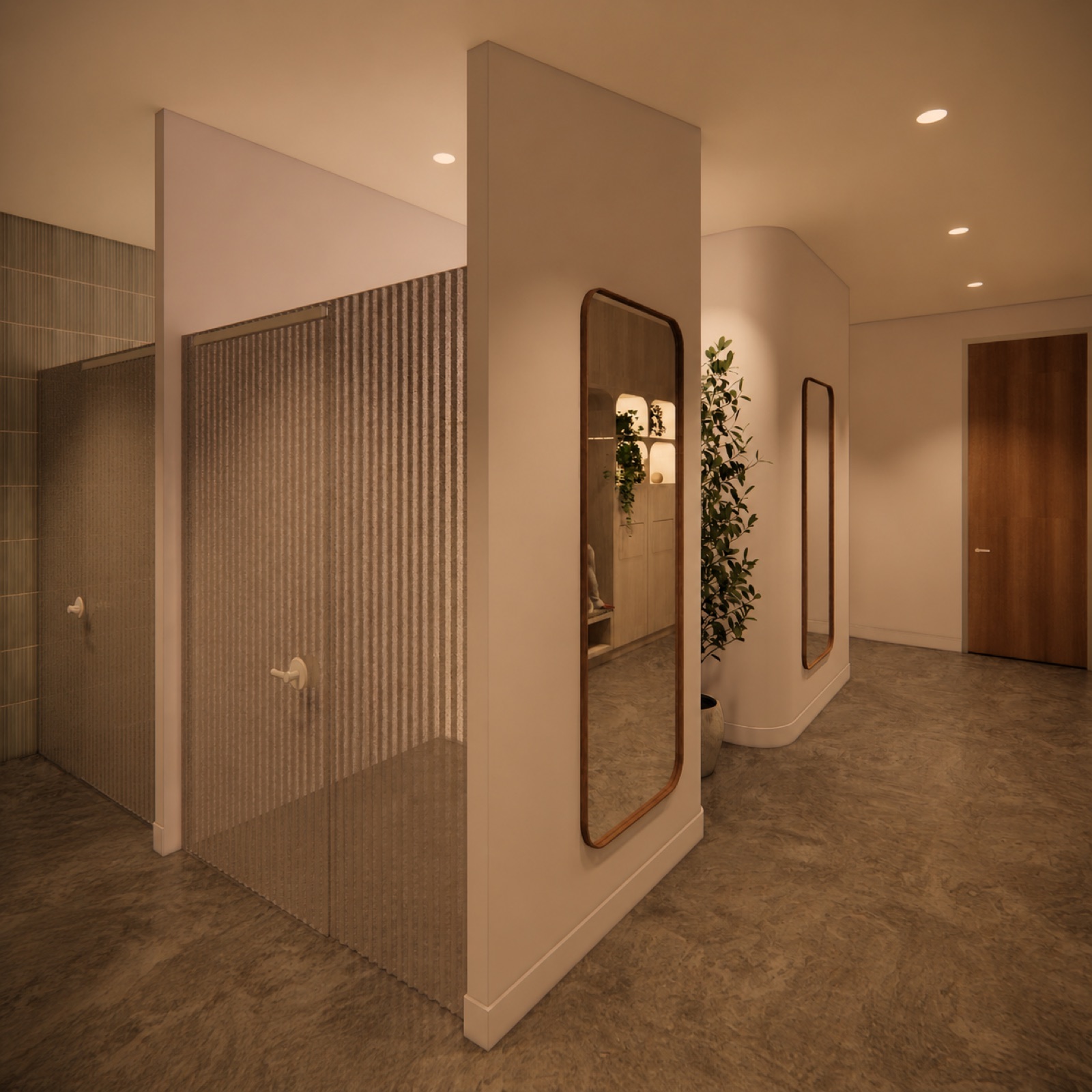 Rendering of the bathroom