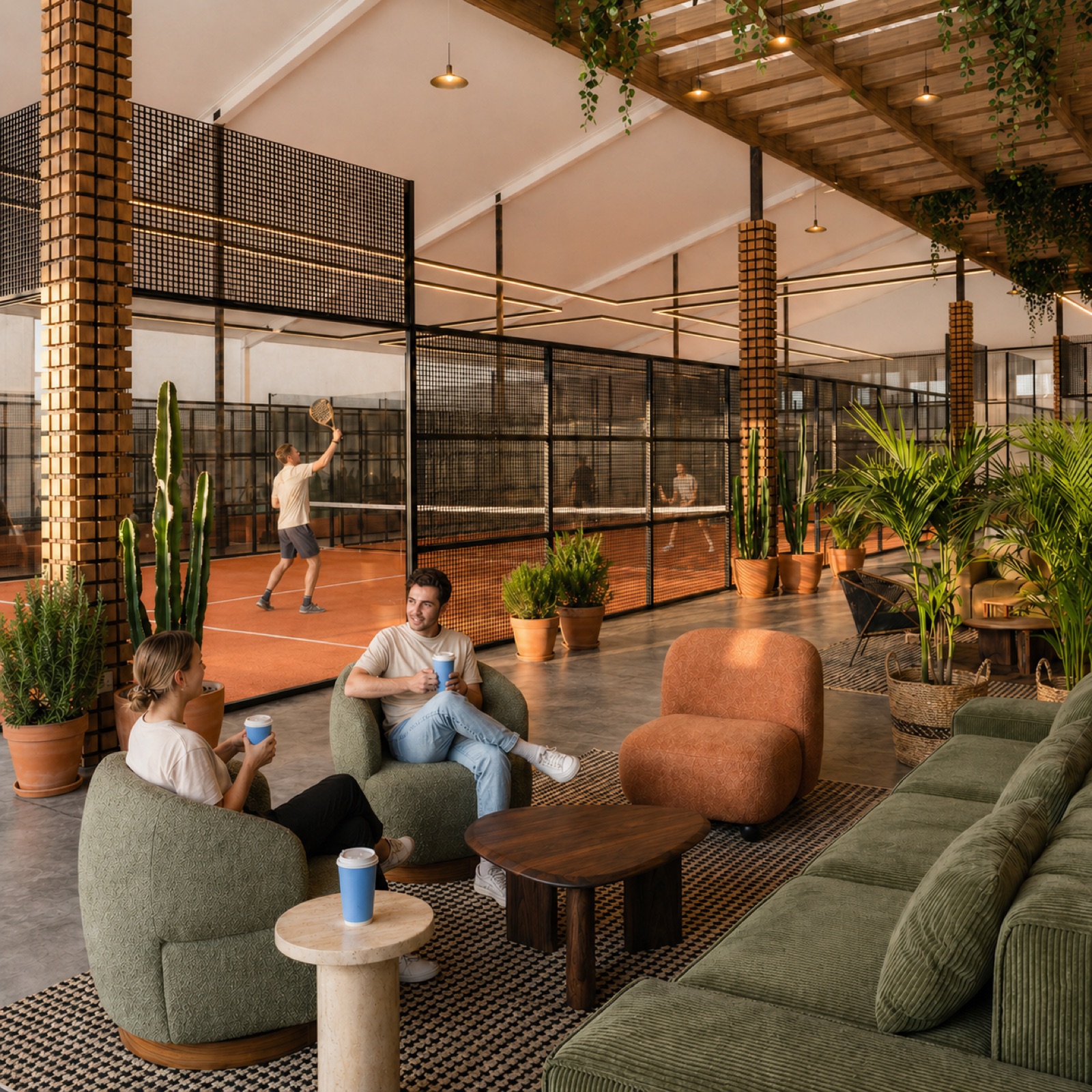 Rendering of the lounge